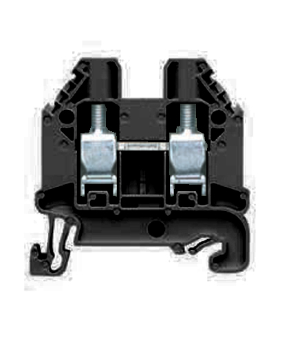 Клемма WT 10 SW - Проходная клемма, тип фиксации провода: винтовой, номинальное сечение: 10 мм кв., 57A, 1000V, ширина: 10 мм, цвет: черный, тип монтажа: DIN 35