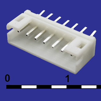 WB-05 (MW-5M)  PITCH 2.00MM - Разъем питания 5 контактов, вилка прямая на плату, шаг 2,00мм