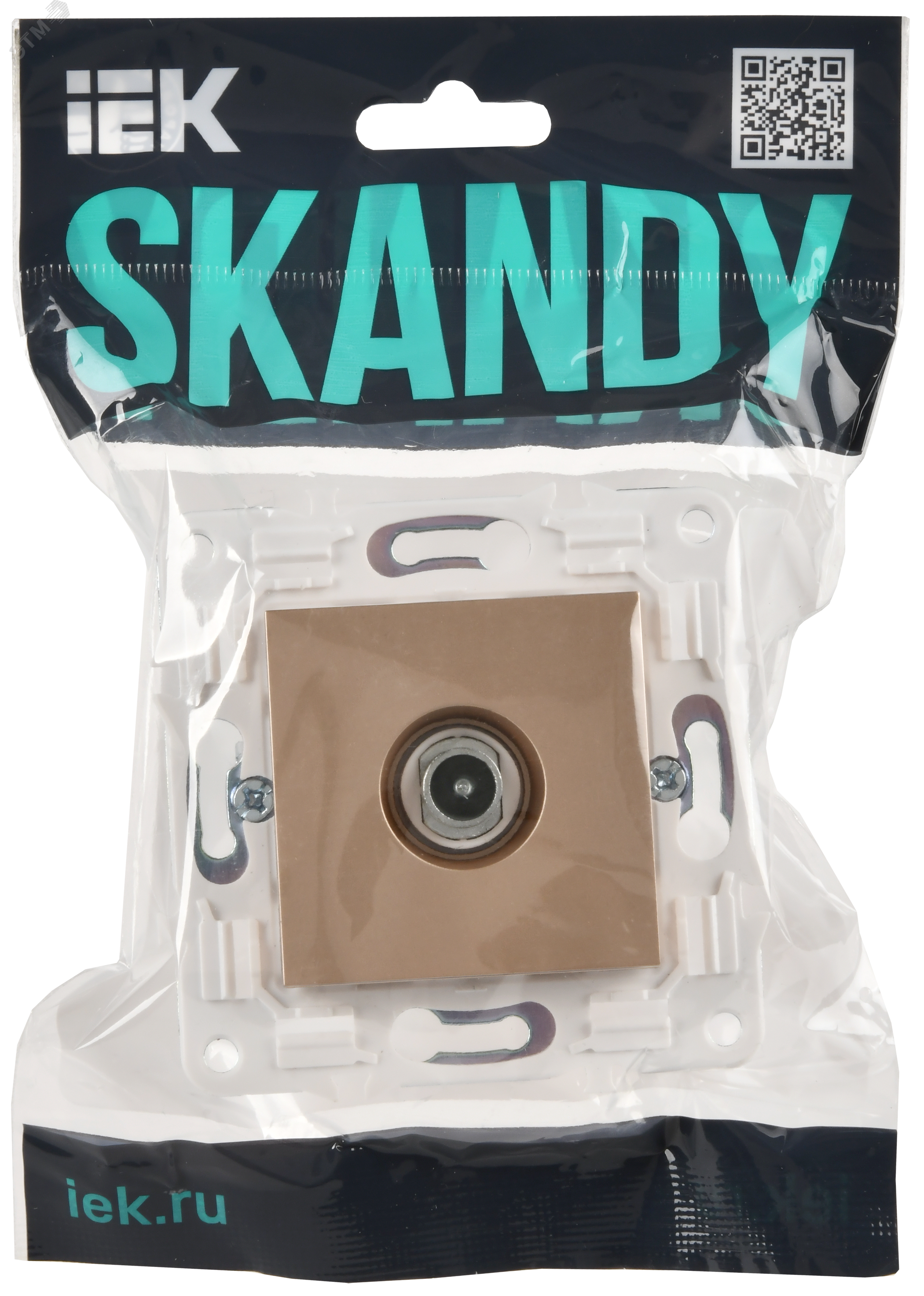 SKANDY Розетка TV проходная SK-A17Sa песочный IEK SK-A10-P-K98