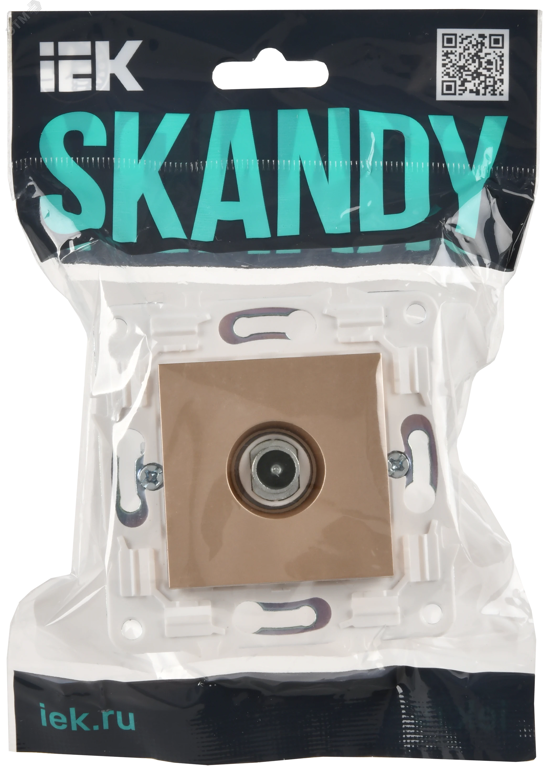 SKANDY Розетка TV проходная SK-A17Sa песочный IEK SK-A10-P-K98