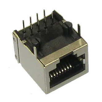 TJ8-10P8 СЕТЕВАЯ РОЗЕТКА - Разъем RJ TJ8-10P8 cетевая розетка, под пайку