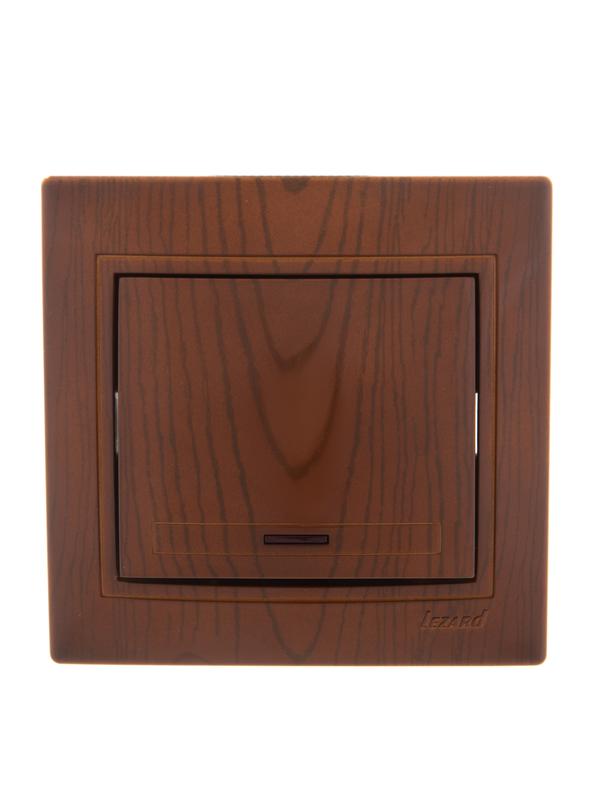 MIRA Выключатель с подсветкой сосна 701-0801-111