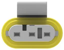 1745083-1 - Корпус разъема вилка 3 контакт(-ов) 6мм прямой монтаж на кабель белый пакет/коробка автомобильного применения