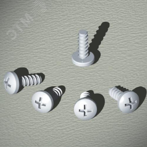 Винты самонарезающие, М4.8x12, 1 упак - 50 шт.(кр.1упак)