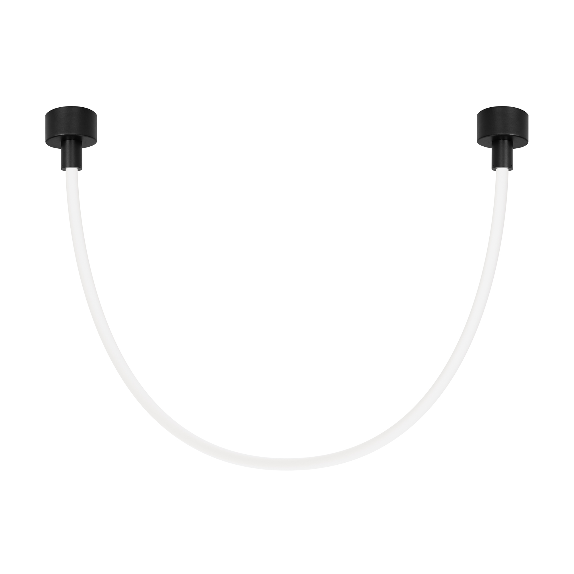 Светильник SP-TROPIC-SURFACE-R18-L1200-18W Day4000 (BK, 360 deg, 230V) 043393 - Подвесной светильник. Мощность 18 Вт, св. поток 1160 лм, 64 лм/Вт, дневной 4000 K, CRI>90, угол 360°, напряжение питания 230 В. Черный круглый корпус из стали, силиконовая гер