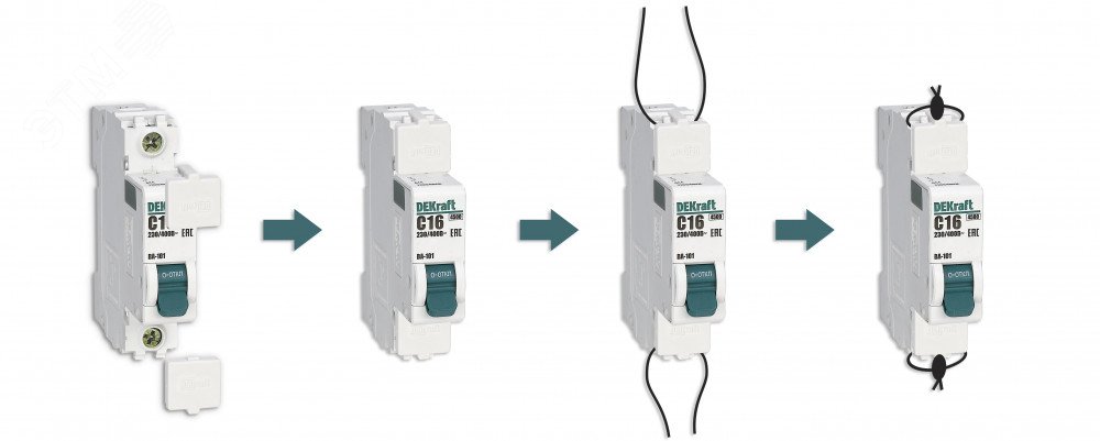 Заглушка клеммная пломбируемая для ВА-101 нов. 18107DEK