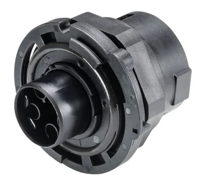 Разъем RST50i5S B1 ZM02V SW - Розеточный разъем в панель М32, IP66/67/69 5 полюсов, цвет: черный, номинальные характеристики: 250V/400V+PE 50A, серия gesis RST POWER