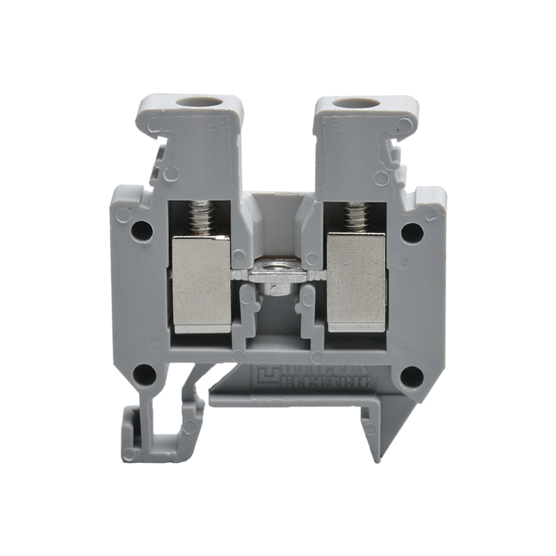 Проходная клемма JUT1-2.5E-GY - Проходная клемма, тип фиксации провода: винтовой, номинальное сечение: 2,5 мм кв., 380V, 24A, ширина: 5,2 мм, цвет: серый, тип монтажа: DIN15