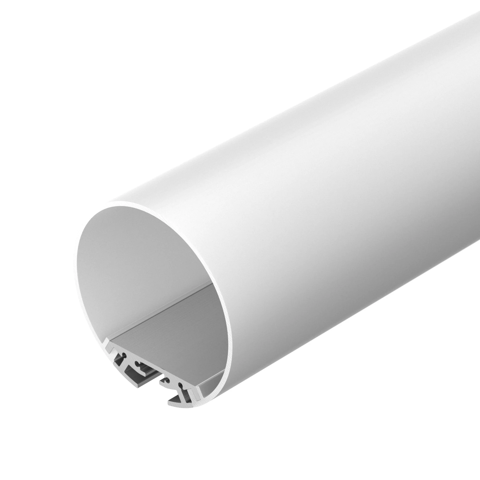 Профиль SL-ROUND-D60-2000 ANOD 019286 - Алюминиевый анодированный профиль для светодиодных лент и линеек. Габаритные размеры профиля (LхWхH): 2000x34x11 мм. Габаритные размеры профиля с экраном (LхD): 2000xD60 мм. Ширина площадки для ленты 30 мм