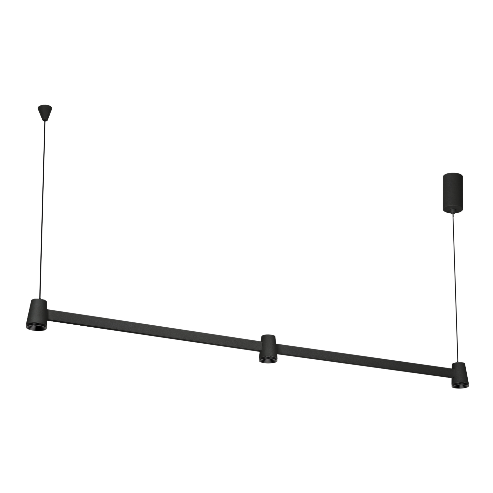 Светильник SP-ELIZEO-S1000-16W Warm3000 (BK, 35 deg, 230V) 036594 - Подвесной светильник. Мощность 16 Вт, св. поток 1010 лм, 63 лм/Вт, теплый 3000 K, CRI>90, угол 35°, напряжение питания 230 В. Черный корпус из алюминия, степень защиты IP20. Размер: длина