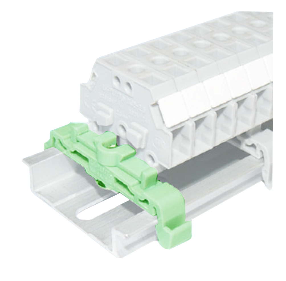 Нижний кронштейн UJ2-2.5J(GN) - Нижний кронштйн, для клемм UJ2-2.5, цвет: зеленый