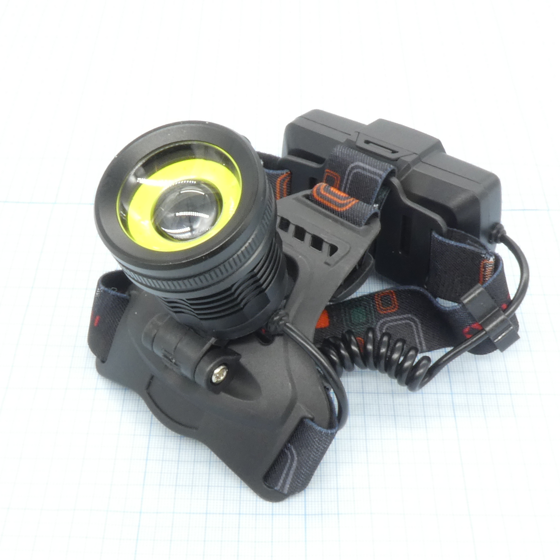 Фонарь аккум.налобный UltraFlash E1335 - (акк.2х18650) 2св/д 4Вт (300Лм) 250м, фокусировка, 4 режима, металлический, черный