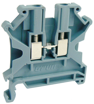 Проходная клемма UKHV-2.5 - Проходная клемма, тип фиксации провода: винтовой, номинальное сечение: 2,5 мм кв., 24A, 1000A, ширина: 5,2 мм, цвет: серый, тип монтажа: DIN 35
