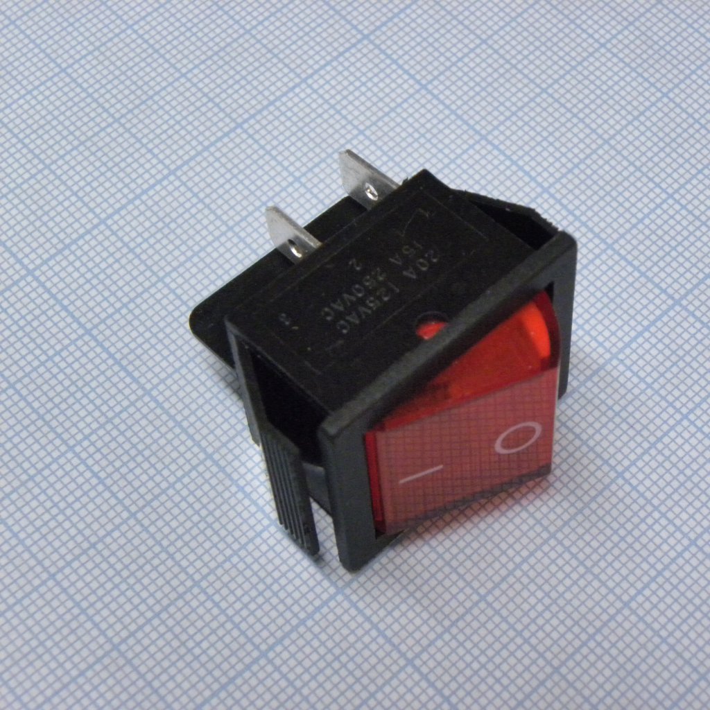 SWR 201-1A3 Ч/К IRS - Переключатель клавишный с подсветкой