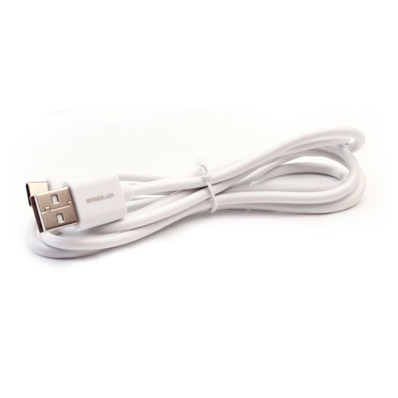 Кабель USB-Type C 3А 1.2м зарядка + передача данных бел. (коробка) ERGOLUX 15095 - Кабель USB-Type C 3А 1.2м зарядка + передача данных белый