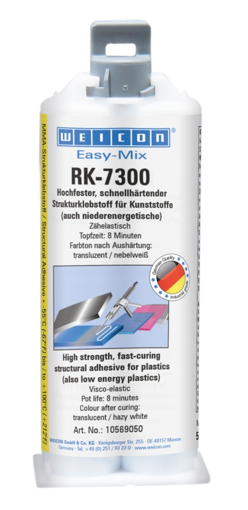 wcn10569050 - 10047457 WEICON Easy-Mix RK-7300 (50 мл) Двухкомпонентный конструкционный клей. Высокопрочный. Пастообразный.
