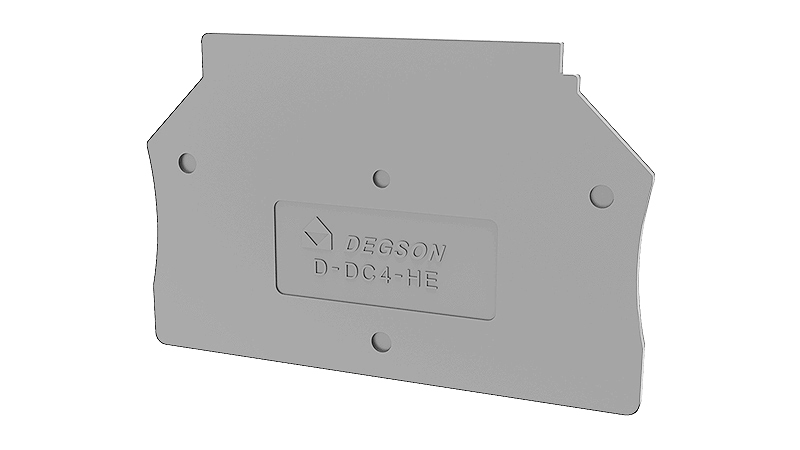 Торцевая крышка D-DC4-HE-01P-11 - Торцевая крышка, для клемм DC4-HE..., цвет: серый