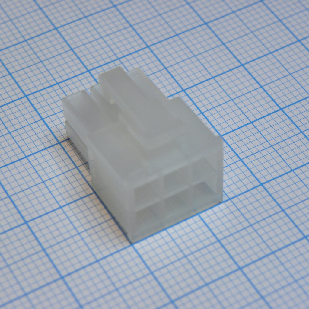 39012060 - Корпус разъема,  Гнездо, 6 конт.(2х3) шаг 4.2 мм Серия Mini-Fit