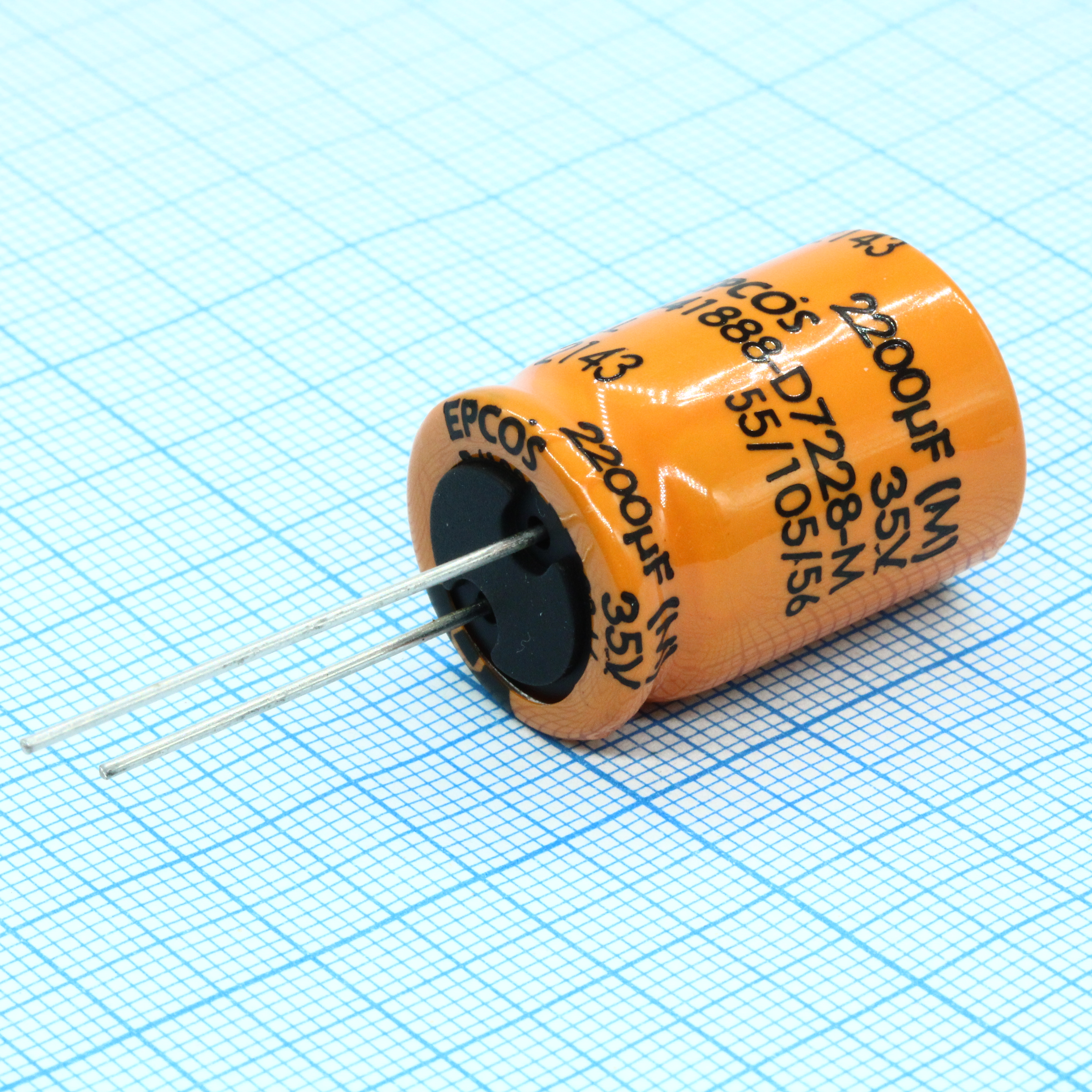 B41888D7228M - Конденсатор радиальный алюминиевый 2200 мкФ 35В