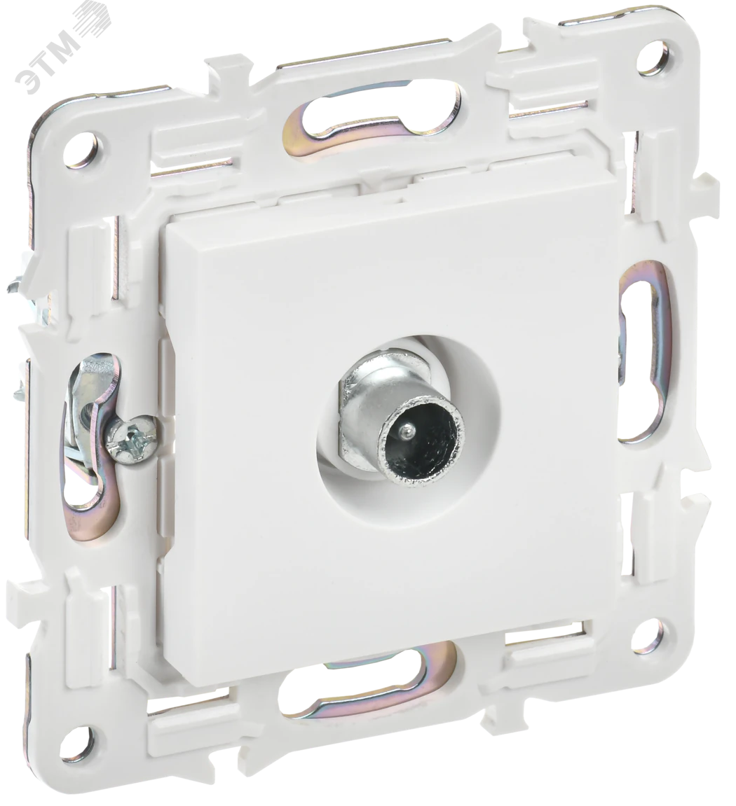 SKANDY Розетка TV проходная SK-A17W арктический белый IEK SK-A10-P-K01