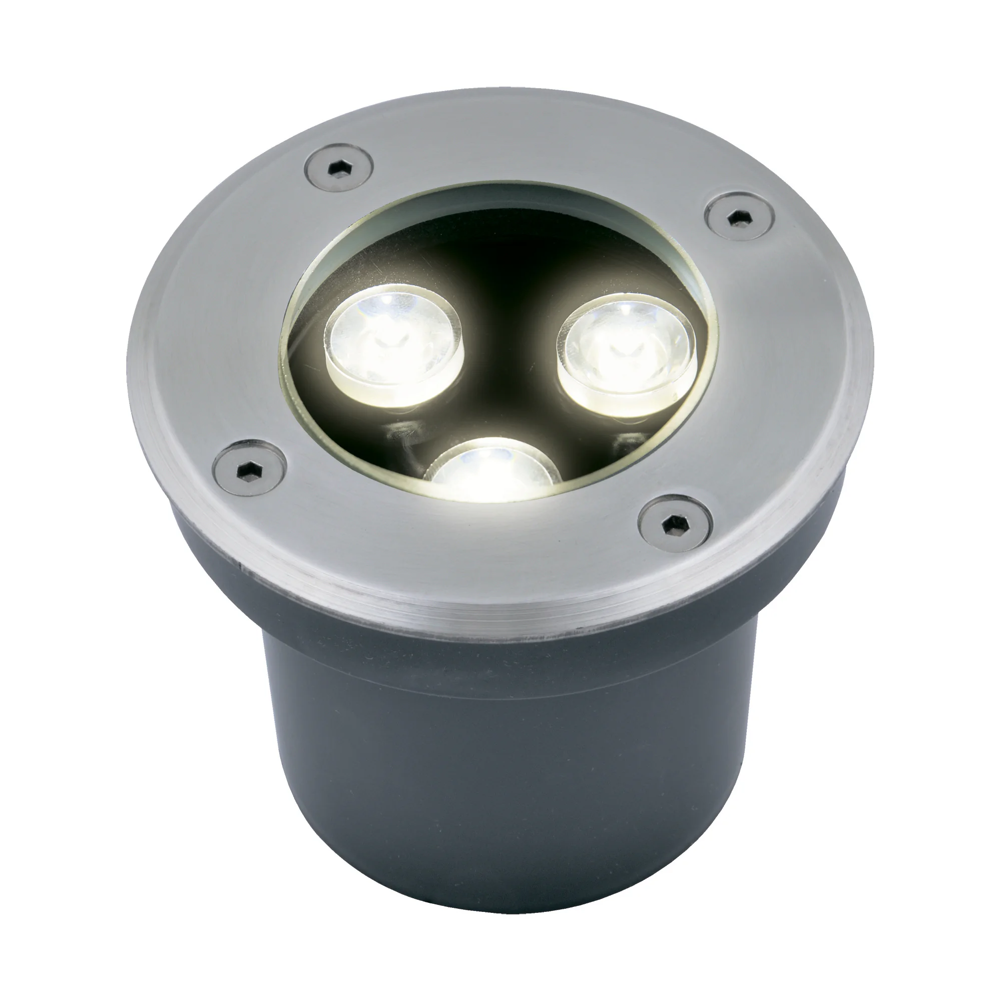 Светильник светодиодный уличный ULU-B10A-3W/2700K IP67 GREY. Архитектурный встраиваемый. Теплый белый свет (2700К). Корпус серый