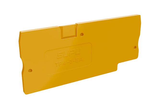 Торцевая крышка TP4-3-OG-EA - Торцевая крышка для клемм TP4-3-..., цвет: оранжевый