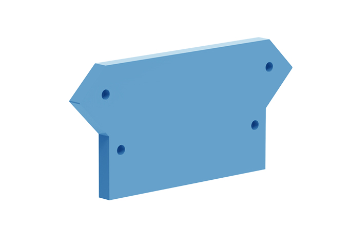 Торцевая крышка 210114 - Торцевая крышка для клемм TA10, цвет: синий