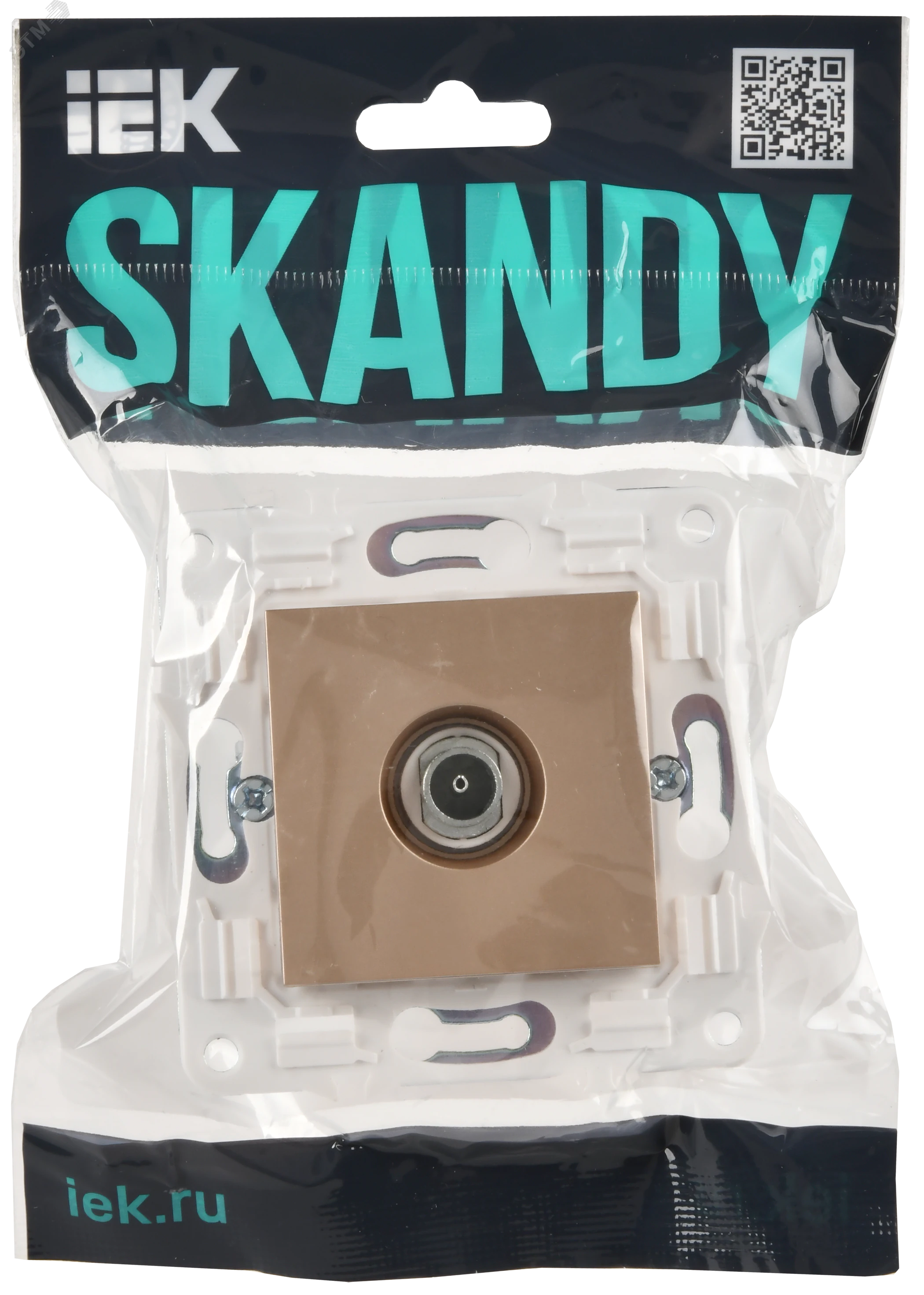 SKANDY Розетка TV оконечная SK-A12Sa песочный IEK SK-A10-O-K98