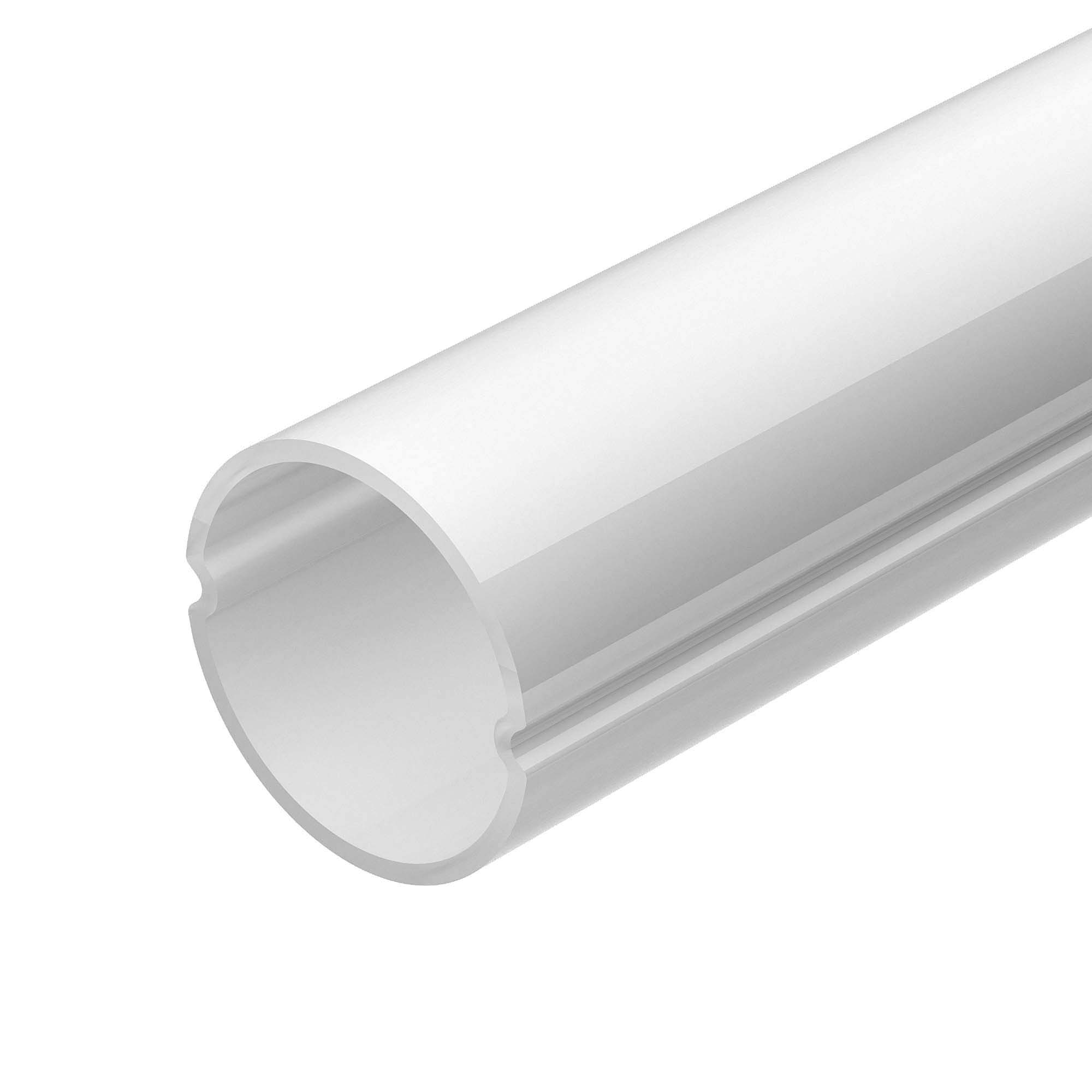 Экран ARH-ROUND-D20-DUAL-2000 OPAL 039253 - Матовый экран PC (81%) для профиля ARH-ROUND-D20-DUAL. Круглый, длина 2000мм. Цена за 1м.