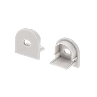 Заглушка ARH-WIDE-B-H20 Round с отверстием 016185 - PVC серая заглушка, с отверстием, для профиля WIDE-B-H20 Round.