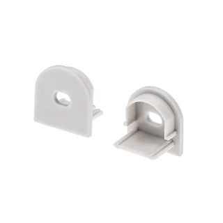 Заглушка ARH-WIDE-B-H20 Round с отверстием 016185 - PVC серая заглушка, с отверстием, для профиля WIDE-B-H20 Round.