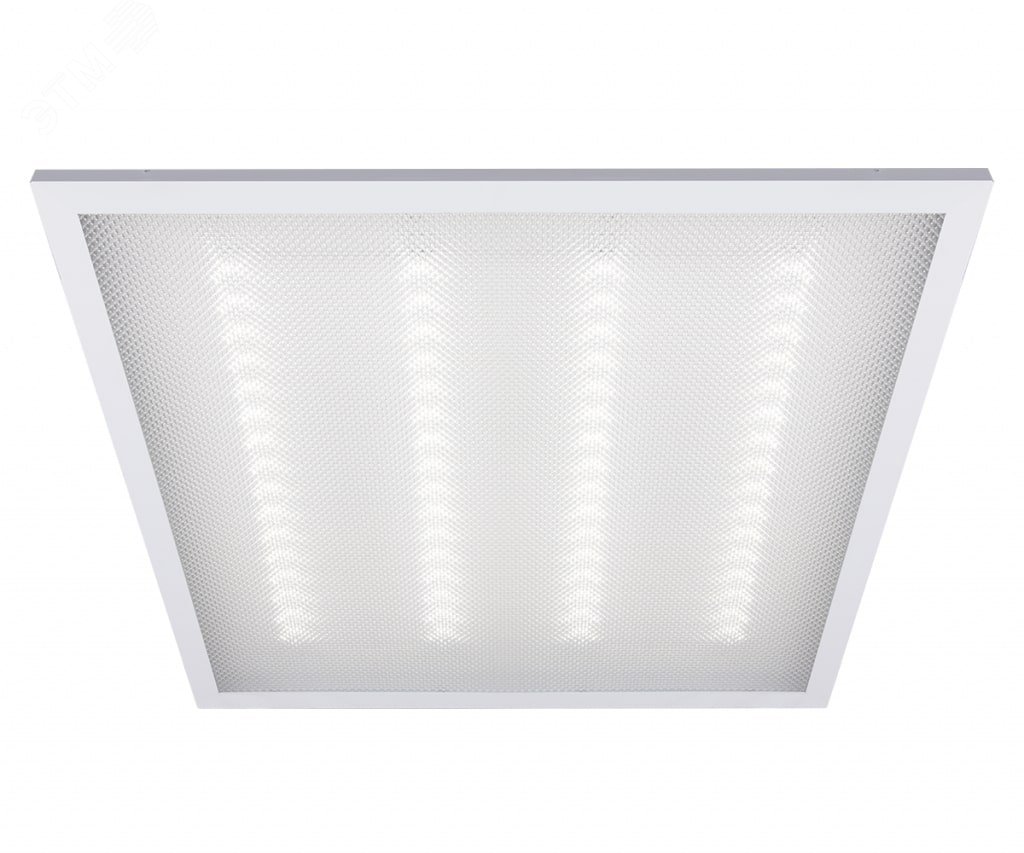 Светильник светодиодный ДВО-36w 595х595х19 4000K  3600Лм призма IP40 2853486K