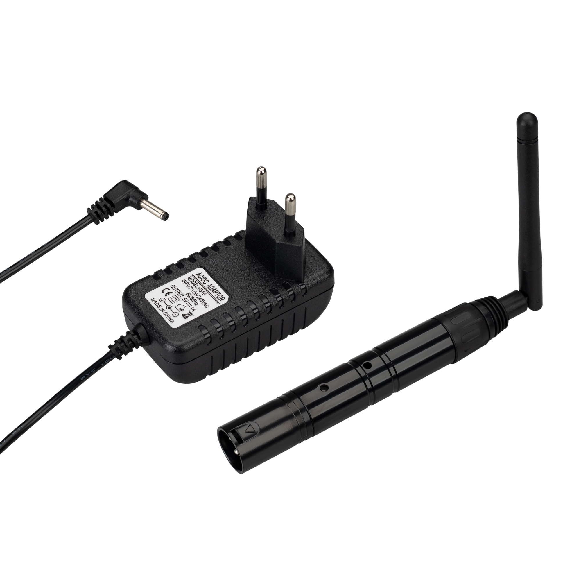 Усилитель SMART-DMX-Transmitter Black (5V, XLR3 Female, 2.4G) 028416 - Беспроводной передатчик (усилитель) сигнала DMX512. Вход - сигнал DMX512, выход радиосигнал 2.4G. Разъем XLR3 Female, питание DC 5V (укомплектован адаптером). Максимальное расстояние м