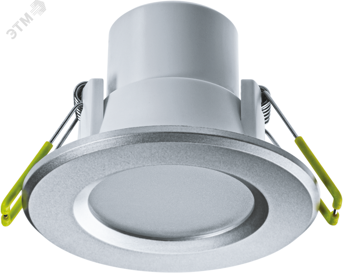 Светильник светодиодный ДВО-5Вт 3000К 350Лм серебро IP44 18768