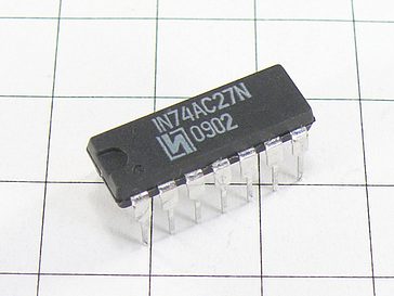 Микросхема IN74AC27N