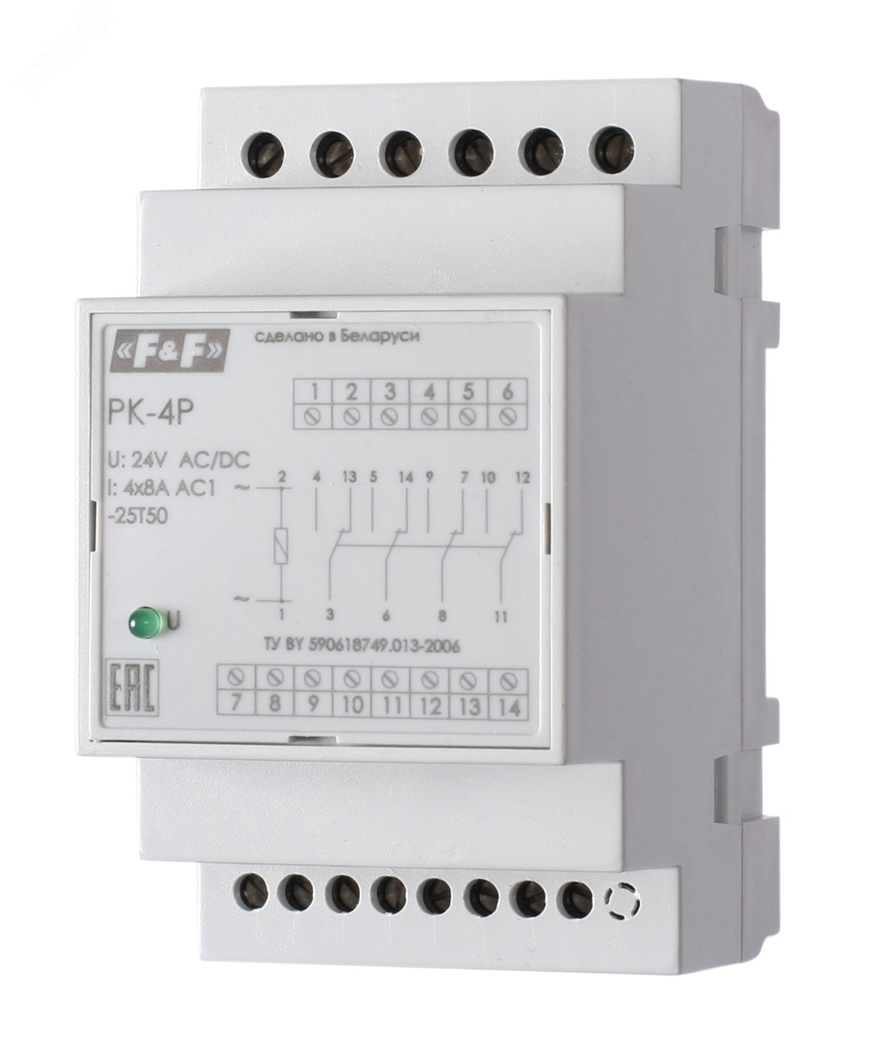 Реле электромагнитное PK-4P 220 EA06.001.026