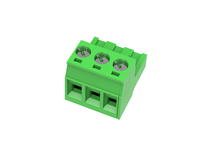 Розеточный разъем на кабель MC-RB5.08H03C-0001 - Розеточный разъем, прямой, на кабель, шаг: 5.08 мм, 3 полюса, фиксация провода винтовая, исполнение: стандартное, 320V, 18A, цвет: зеленый