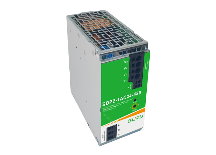 Источник питания SDP2-1AC24-480 - Источник питания, однофазный, 24VDC / 20A, 480W, диапазон входных напряжений: 85 - 264VAC; габариты (мм): 127х125х62, монтаж: на DIN рейку