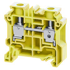 Проходная клемма CY10Y - Проходная клемма, тип фиксации провода: винтовой, номинальное сечение: 10 мм кв., 57A, 1000V, ширина: 10 мм, цвет: желтый, тип монтажа: DIN 35