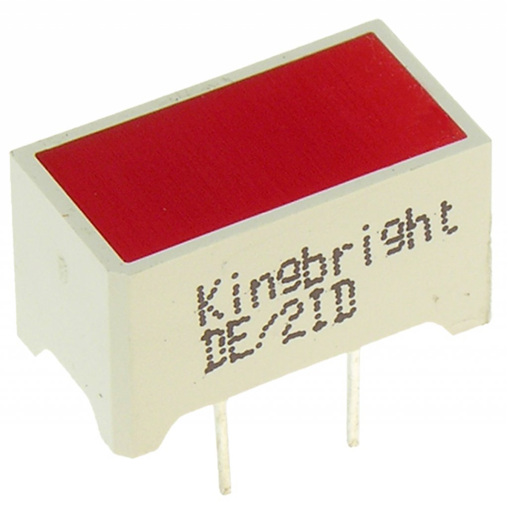 DE/2ID - LED модуль/7,5х14мм/красный/625нм/9-31мкд