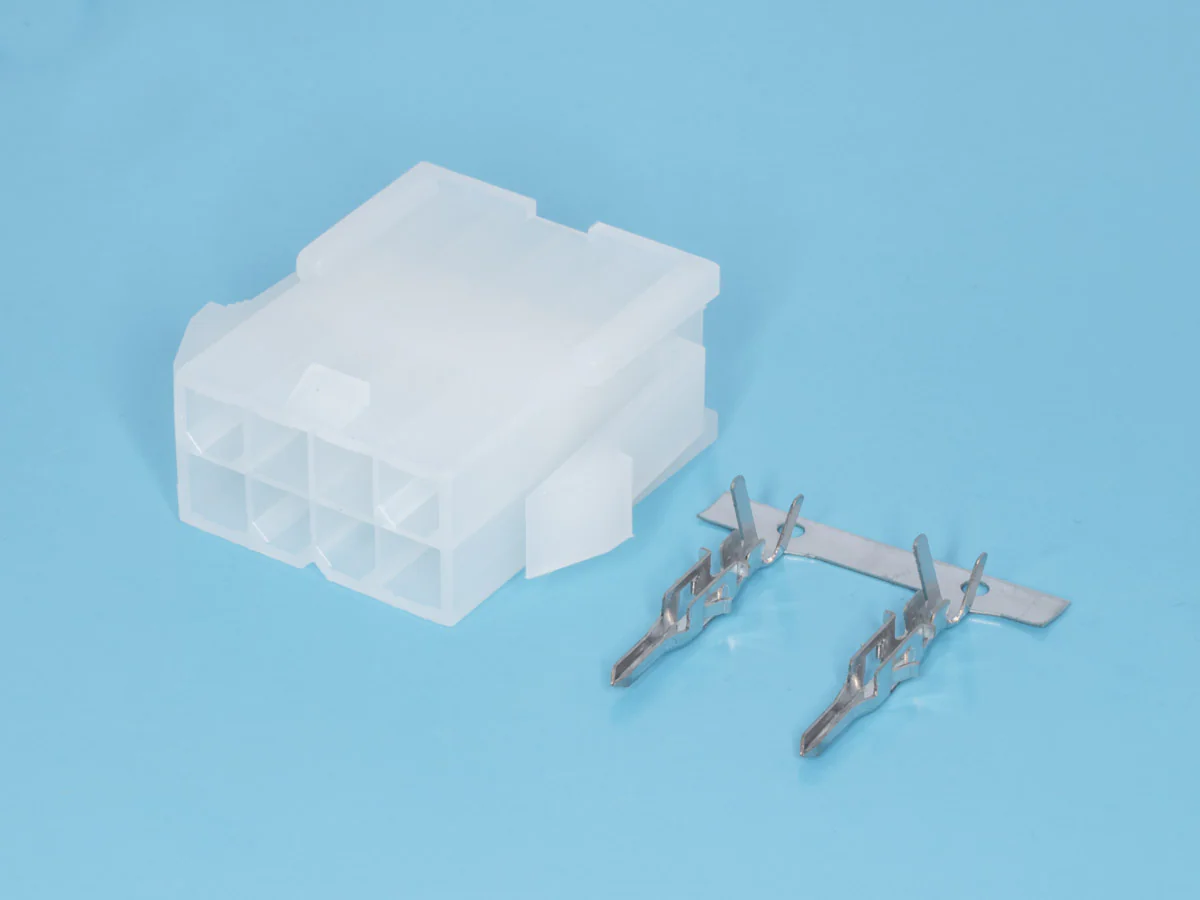 MF-8M - Разъем питания (с контактами) Mini-Fit, 8pin, вилка на кабель, шаг 4,2мм