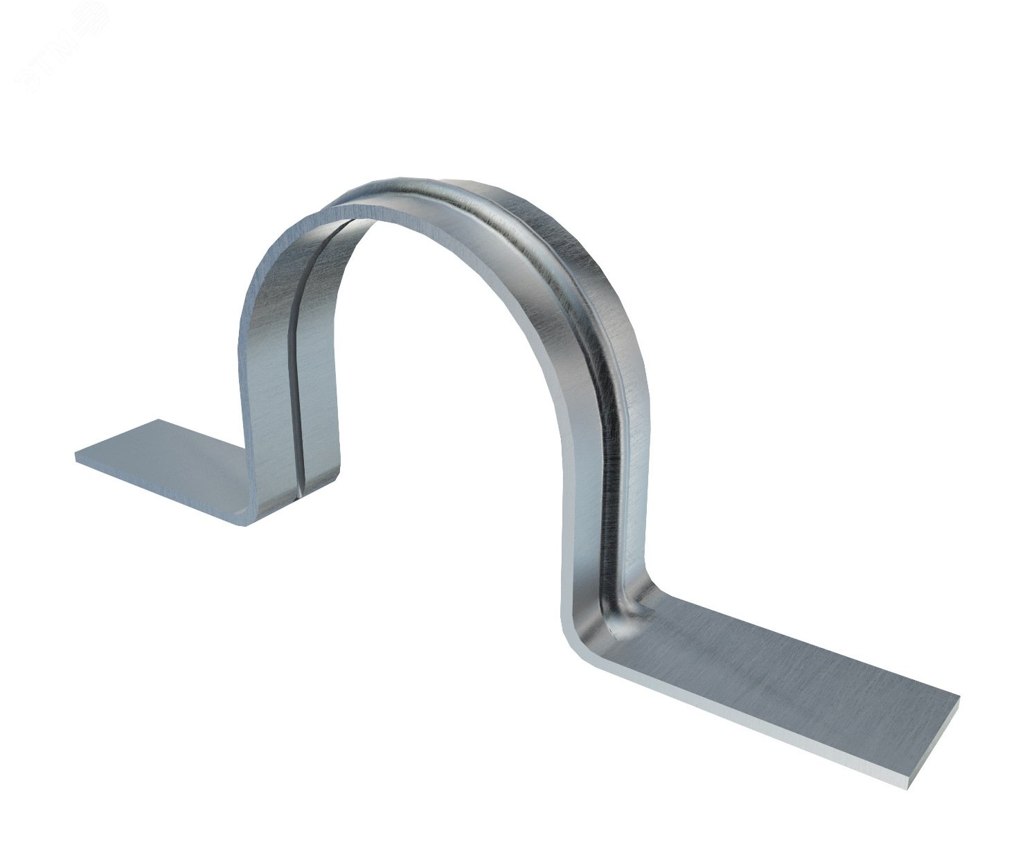 Скоба металлическая К146 двухлапковая оцинкованная П0000005339