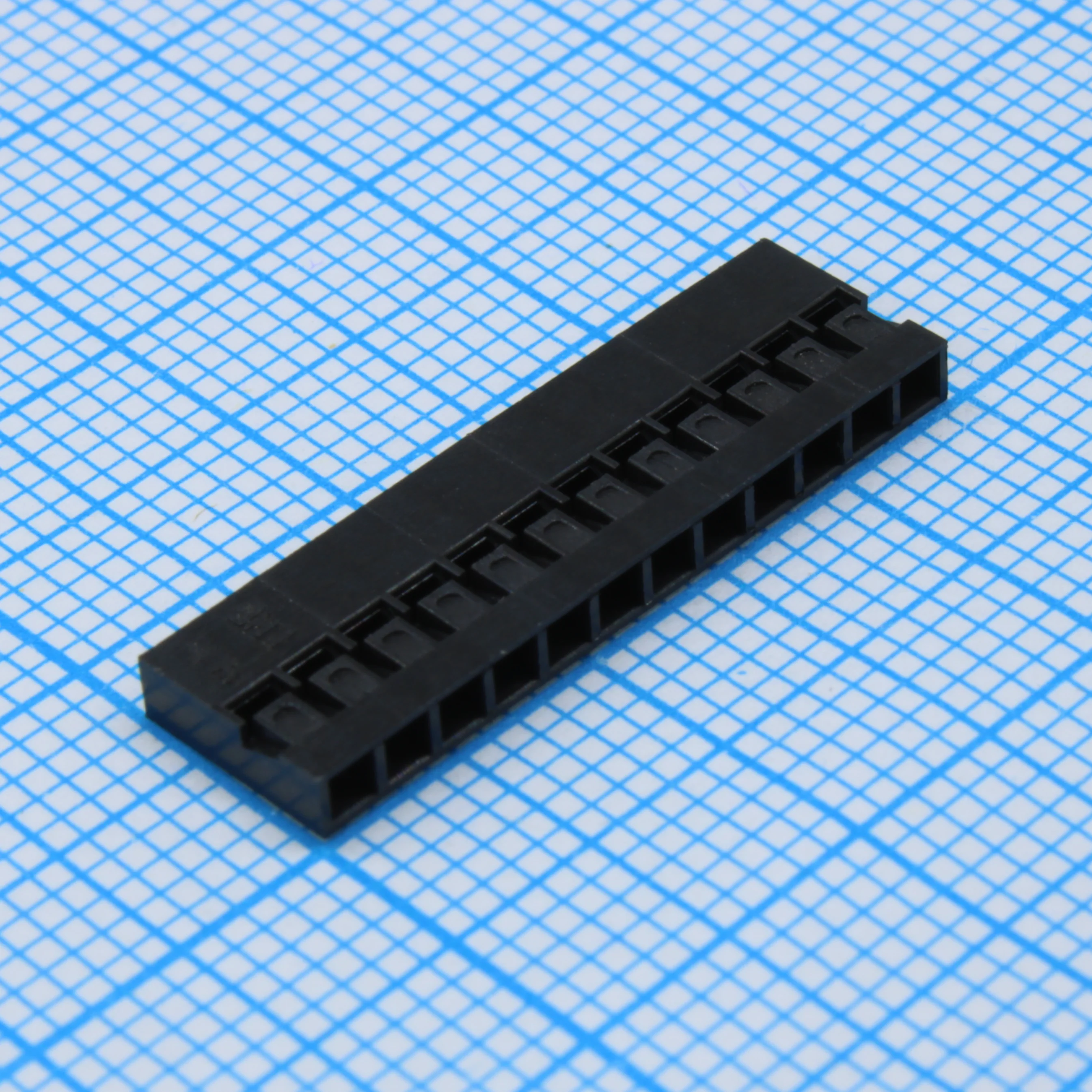 DS1071-01-1X12FCB - Корпус разъема розетка на кабель 1x12 контактов, шаг 2.54мм