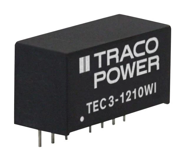 TEC 3-4812WI - Преобразователь DC/DC на печатную плату вход 48В выход 12В 0.25A 3Вт 7-Pin SIP модуль