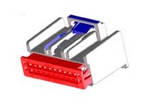 307001080 - Корпус разъема розетка 8 контактов шаг 2.54мм монтаж на кабель автомобильного применения пакет