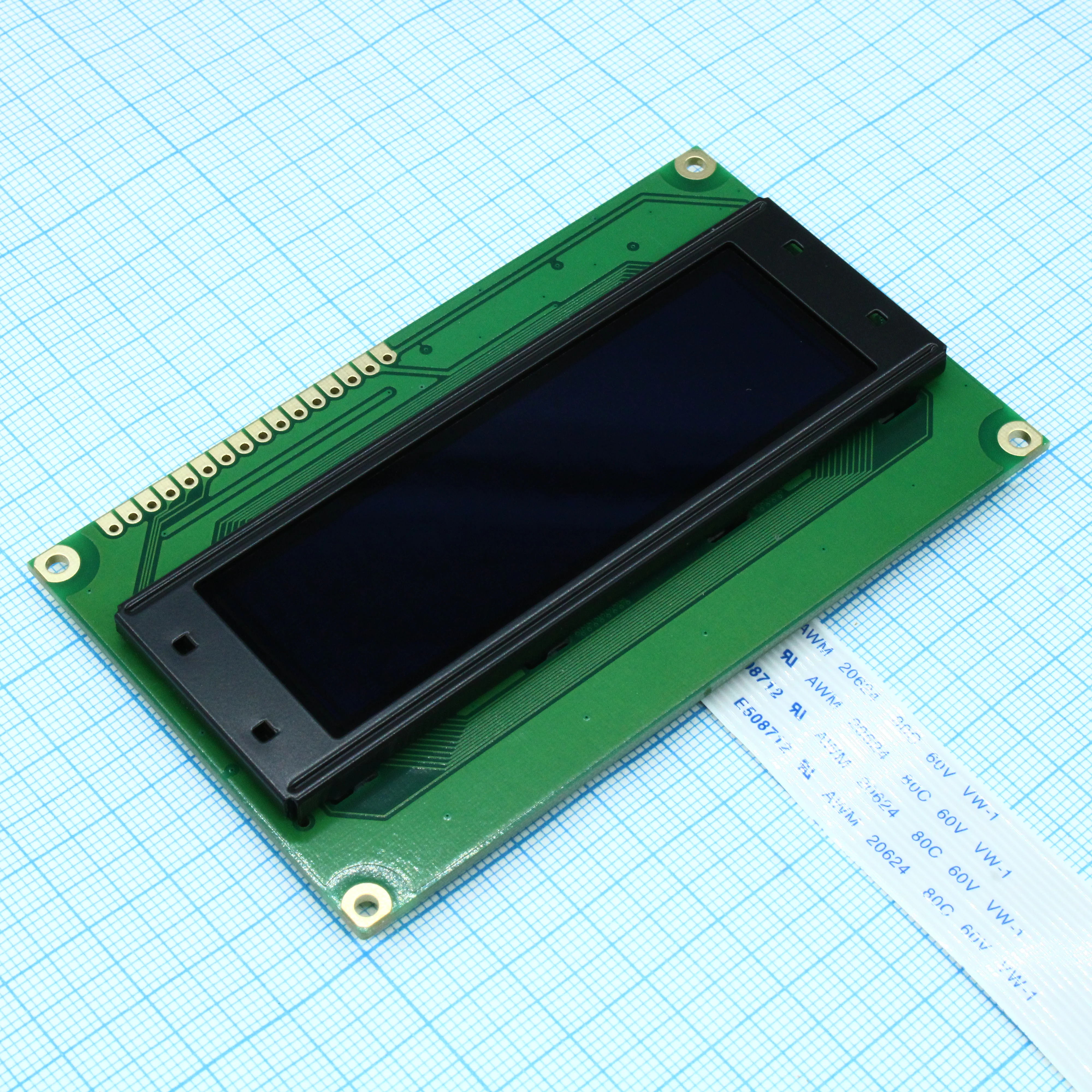 WEG010032BLPP5N00100 - OLED 2.44'' графический, 100х32, желтый, 8-битный паралл. интерфейс 6800, VDD = 5 В, -40...+80С