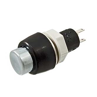 PBS-20A-2 ON-OFF МЕТАЛЛ - Кнопочный переключатель с фиксацией, металлический толкатель