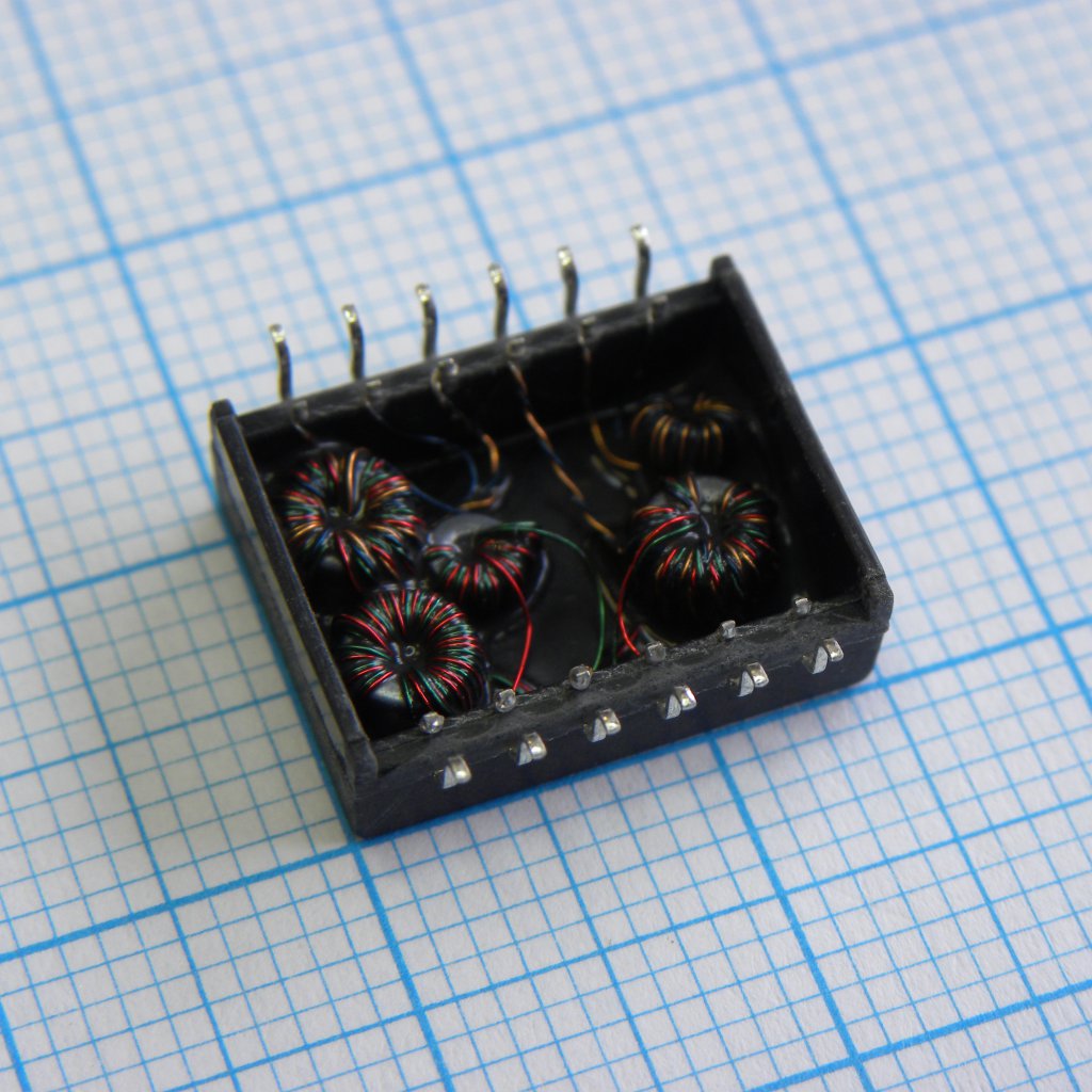 B78476A8067A003 - Телекоммуникационный трансформатор, 10/100Base-T 1CT:1CT, 12выводов,