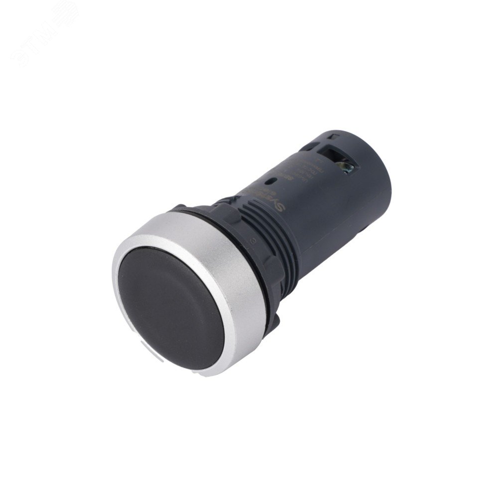 Кнопка SB7 моноблочная 22мм черная с возвратом, металл, 1НО, IP65 SB7EA21