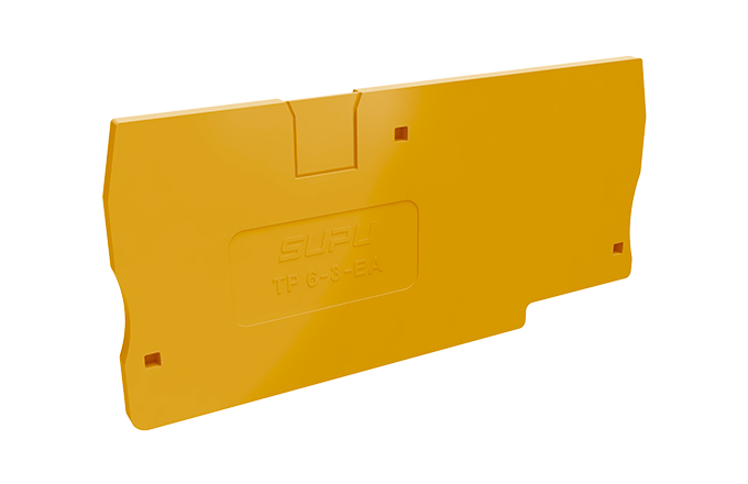 Торцевая крышка TP6-3-OG-EA - Торцевая крышка для клемм TP6-3-..., цвет: оранжевый